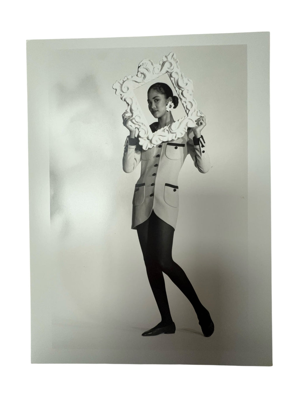 Chanel Set of Six Framed Original Black and White Marketing Prints from 1990