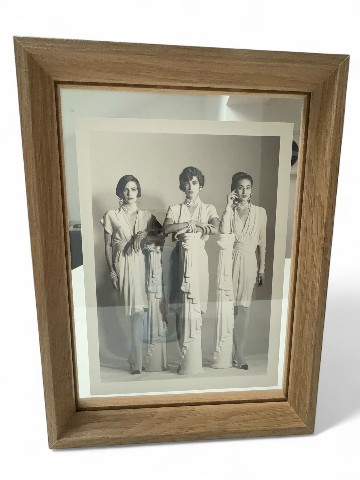 Chanel Set of Six Framed Original Black and White Marketing Prints from 1990