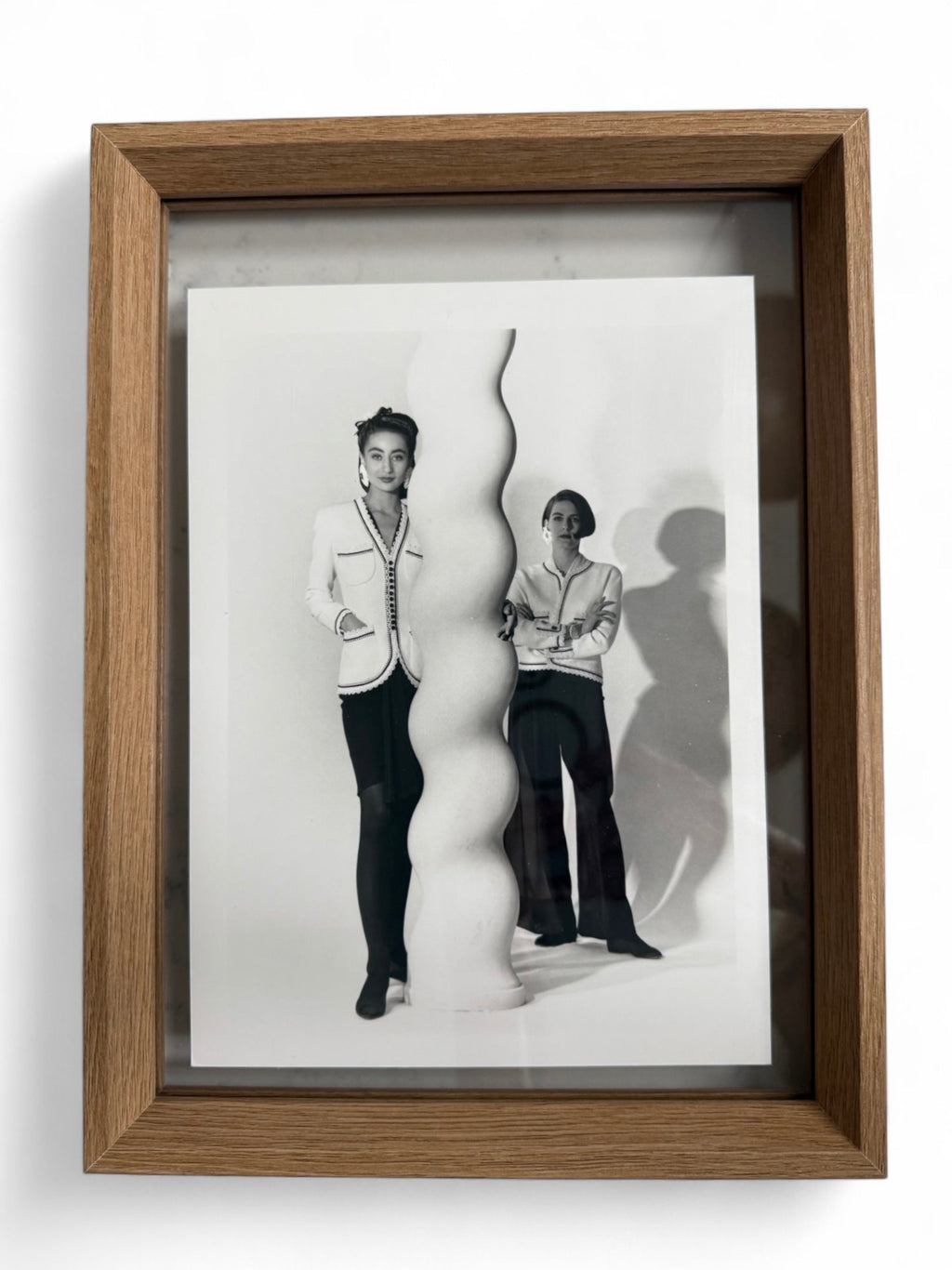 Chanel Set of Six Framed Original Black and White Marketing Prints from 1990