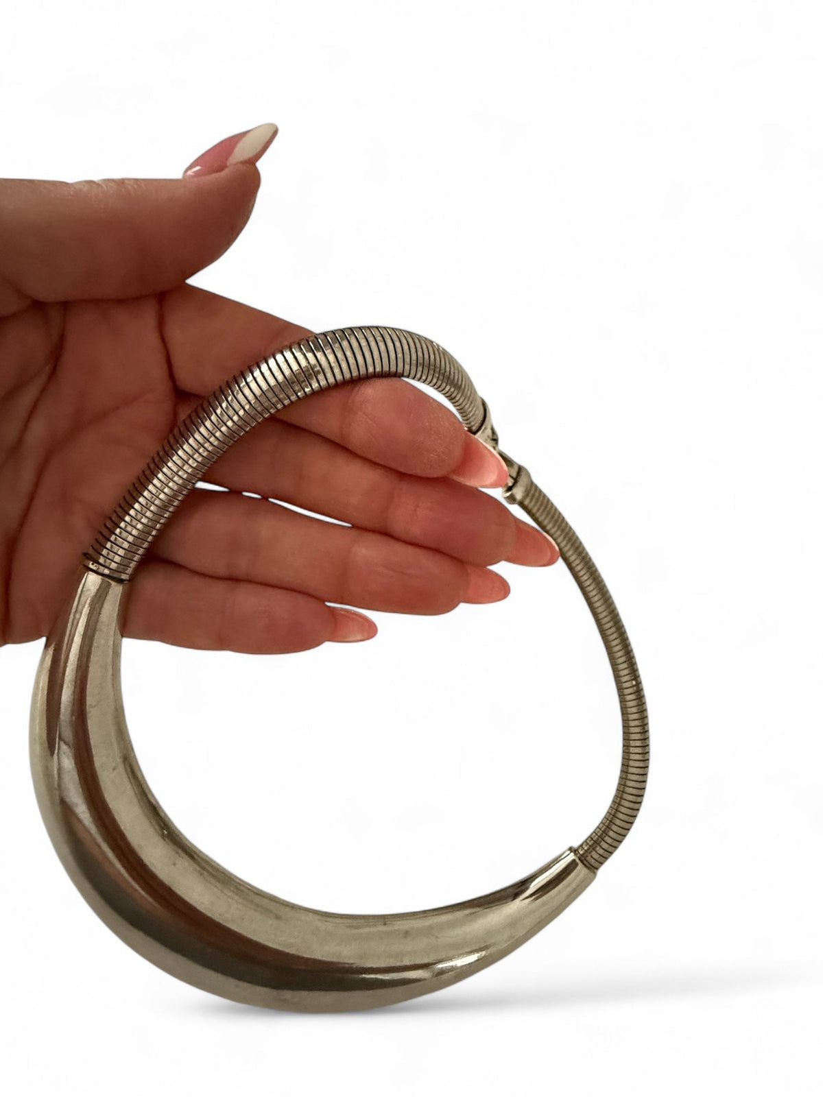 Givenchy Silver Plated Serpentine Chain Choker