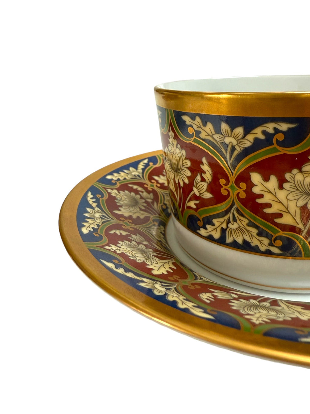 Dior “Tabriz” Design Two Flat Cup and Saucer Sets