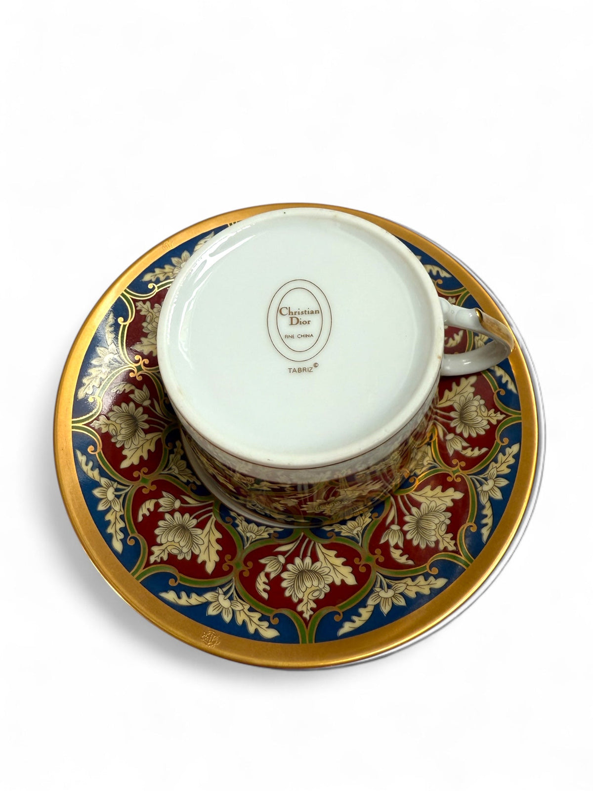 Dior “Tabriz” Design Two Flat Cup and Saucer Sets