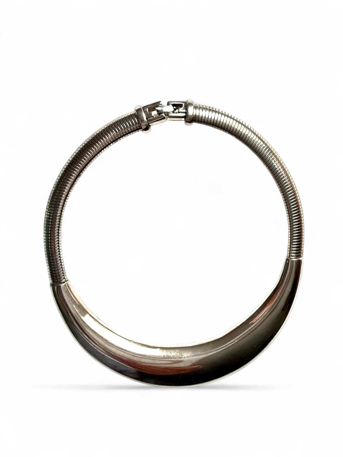 Givenchy Silver Plated Serpentine Chain Choker