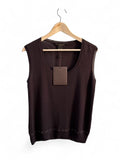 Louis Vuitton Brown Woollen Sleeveless Top