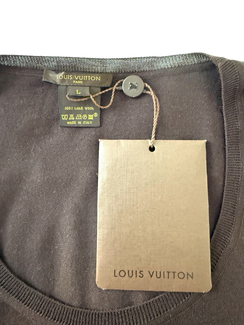 Louis Vuitton Brown Woollen Sleeveless Top