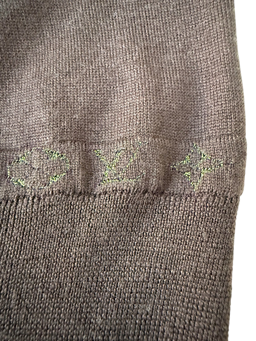 Louis Vuitton Brown Woollen Sleeveless Top