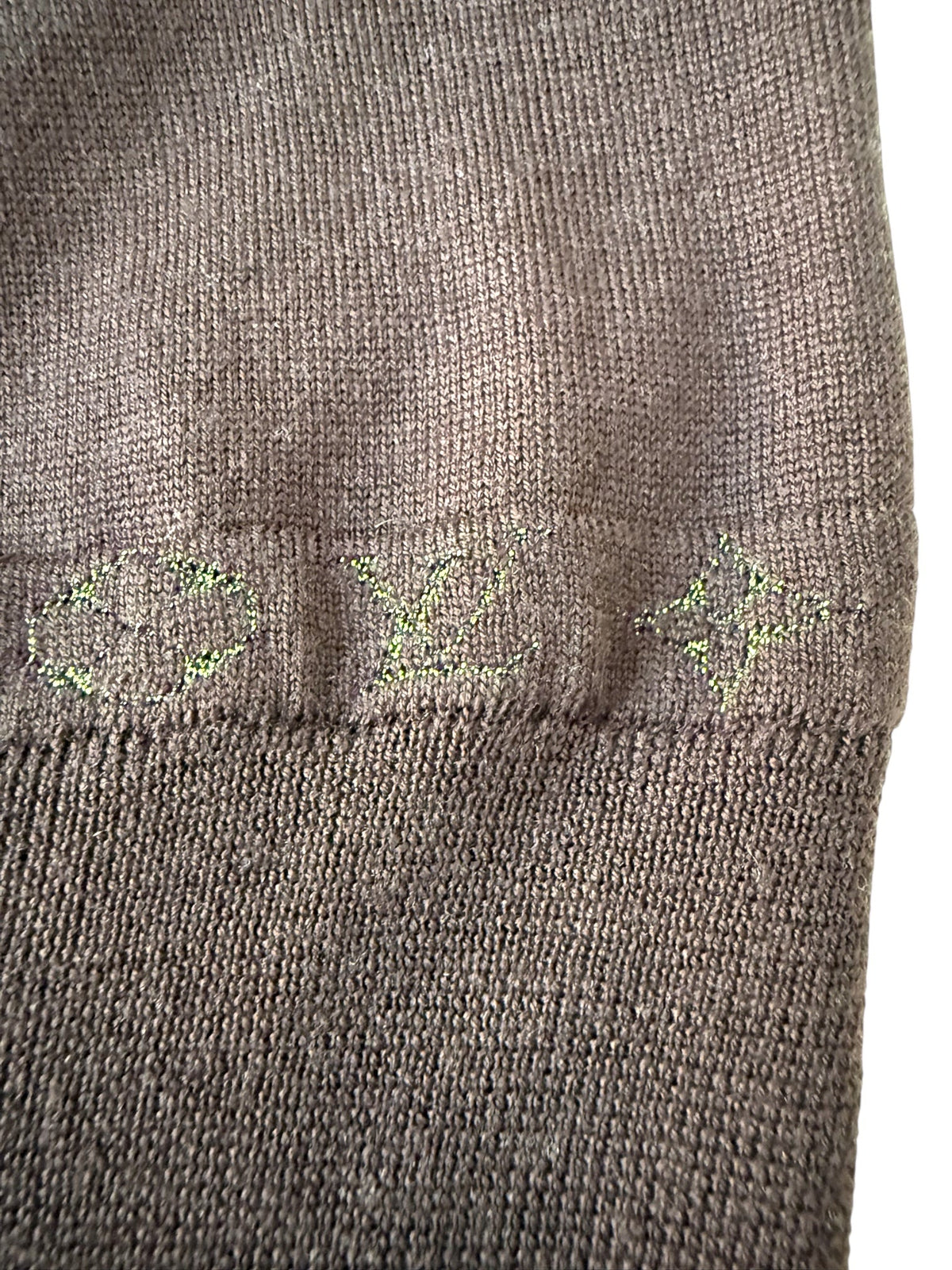Louis Vuitton Brown Woollen Sleeveless Top