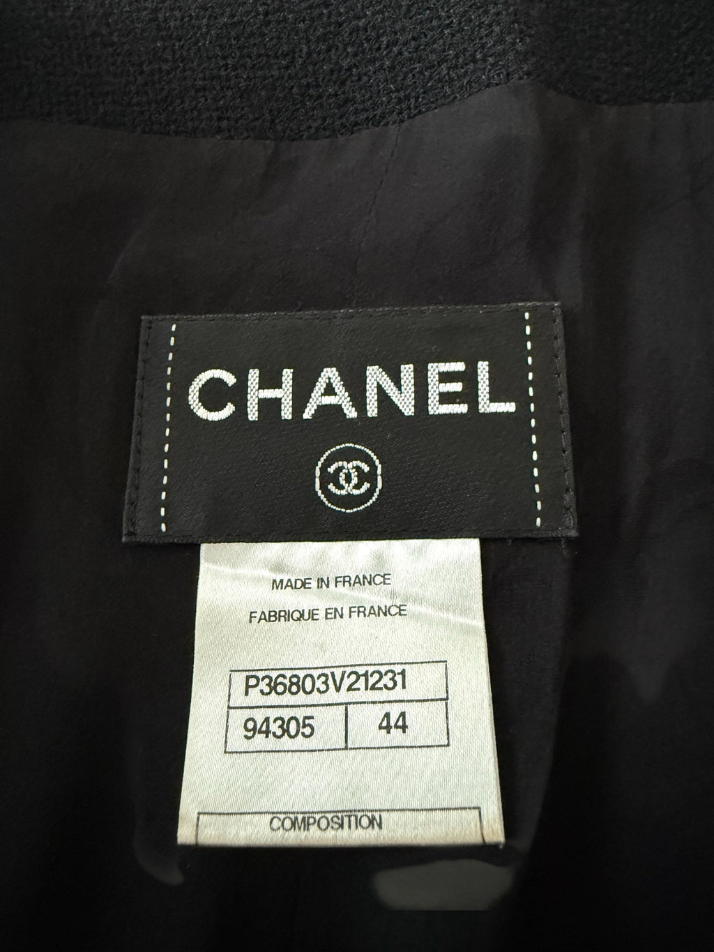Chanel Black Wool Dress with Thick Embossed Belt