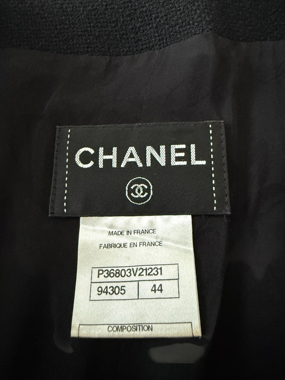 Chanel Black Wool Dress with Thick Embossed Belt