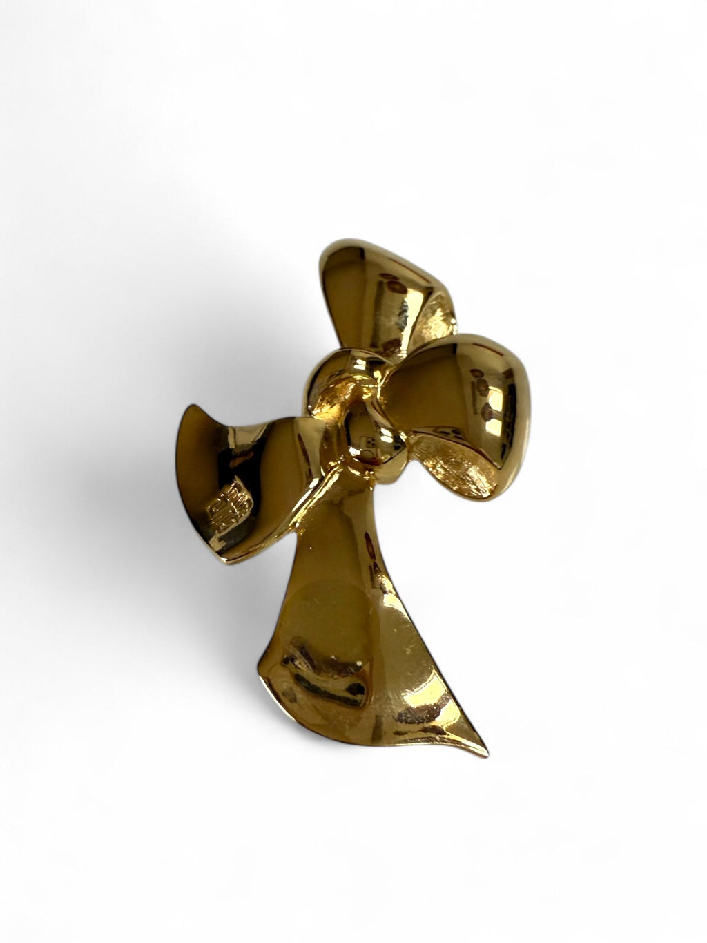 Givenchy Gold Plated Bow Design Brooch