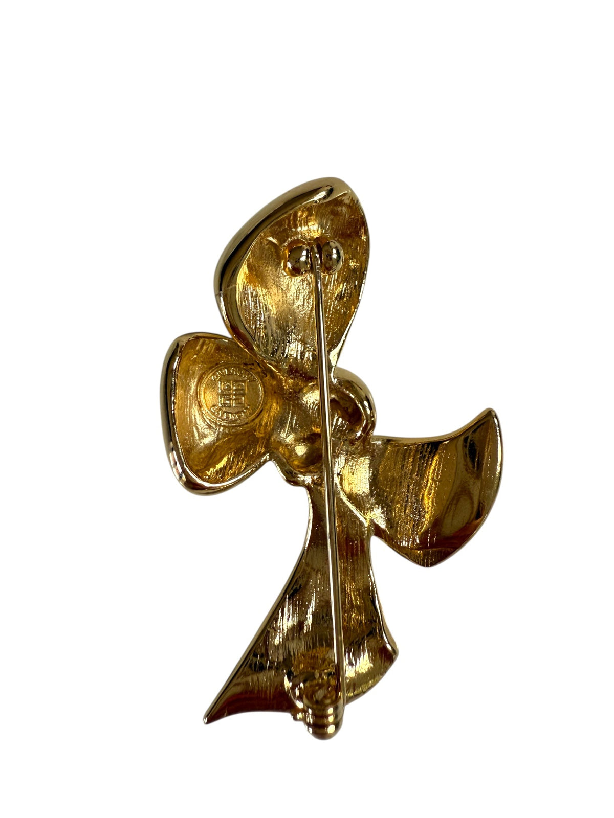 Givenchy Gold Plated Bow Design Brooch