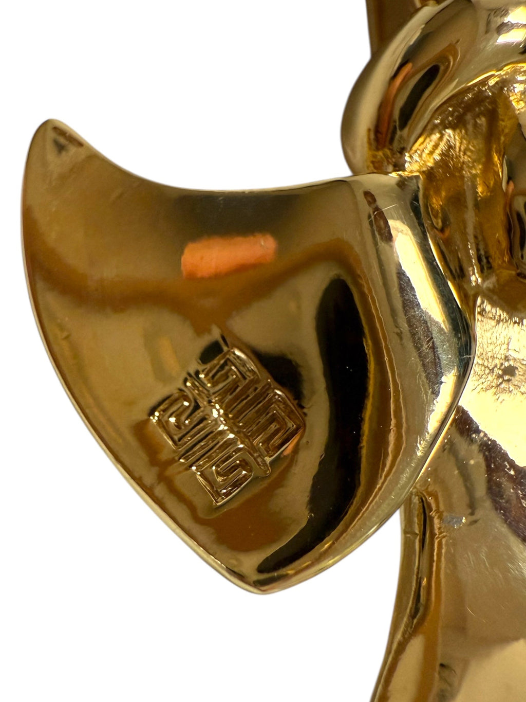 Givenchy Gold Plated Bow Design Brooch