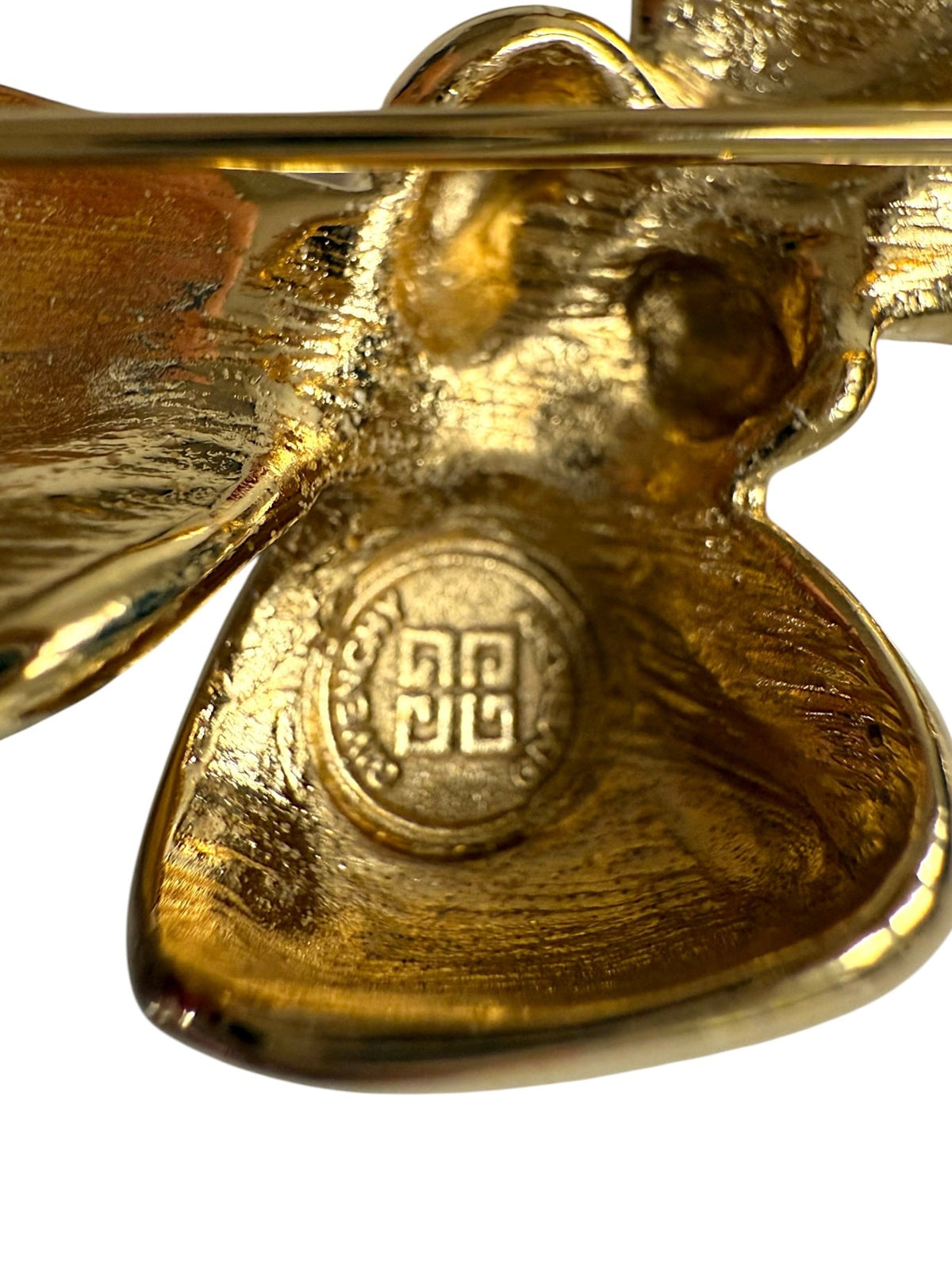 Givenchy Gold Plated Bow Design Brooch