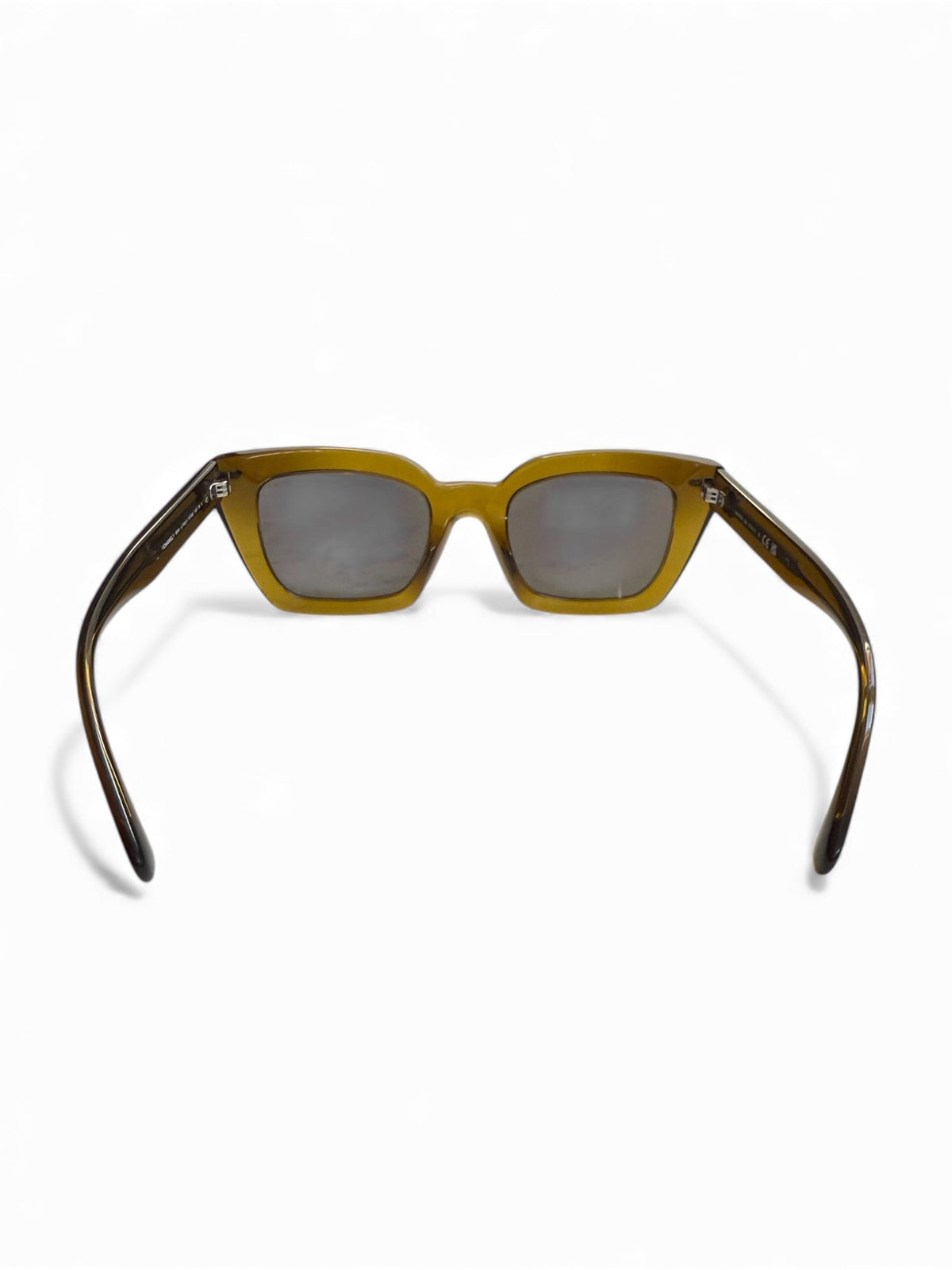 Chanel Square Shaped Olive Green Chain “CC” Logo Sunglasses