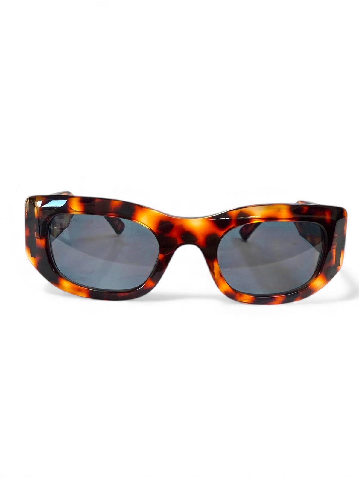 Balenciaga Havana Brown Sunglasses with Balenciaga Logo at Temples