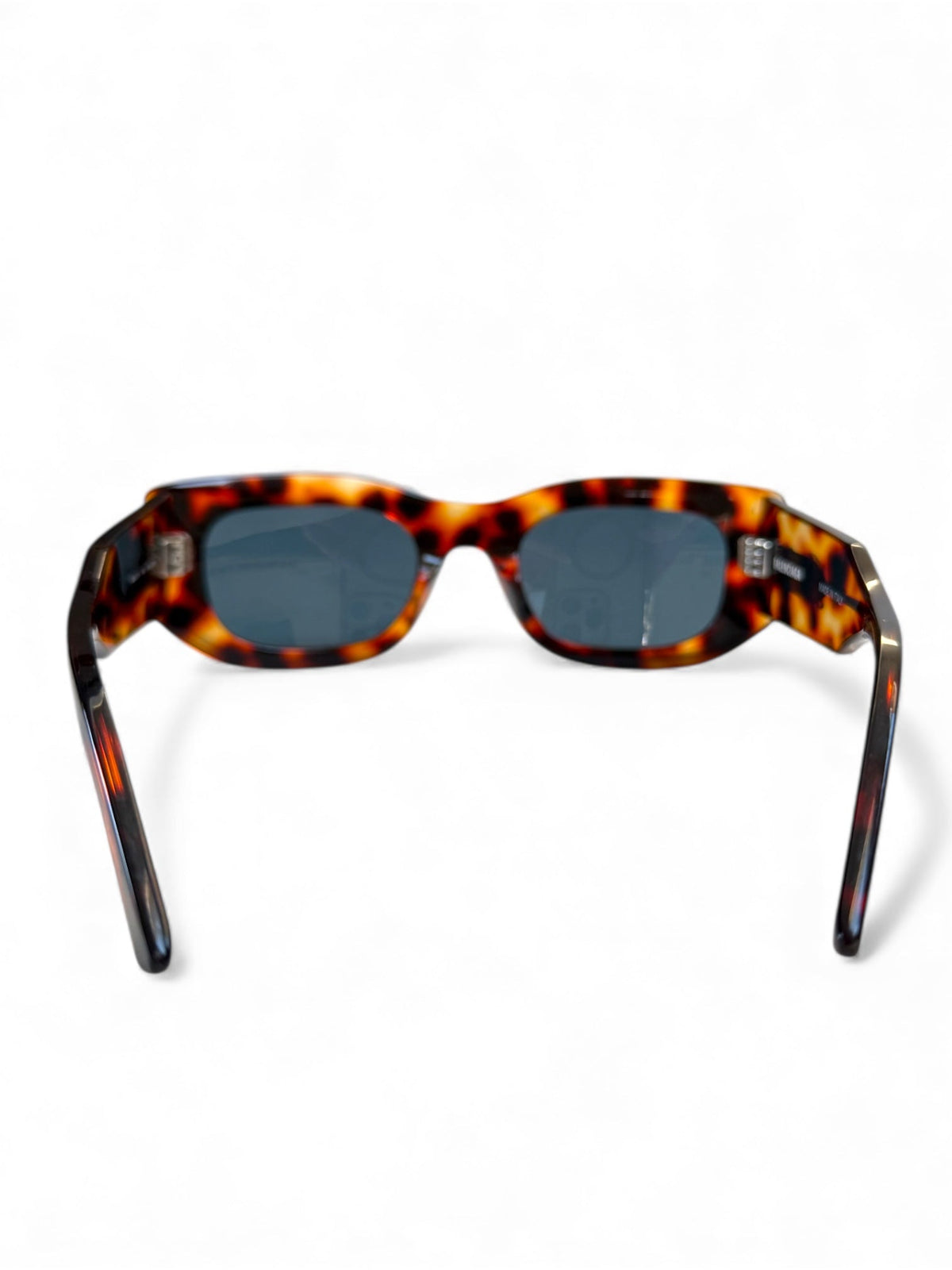 Balenciaga Havana Brown Sunglasses with Balenciaga Logo at Temples