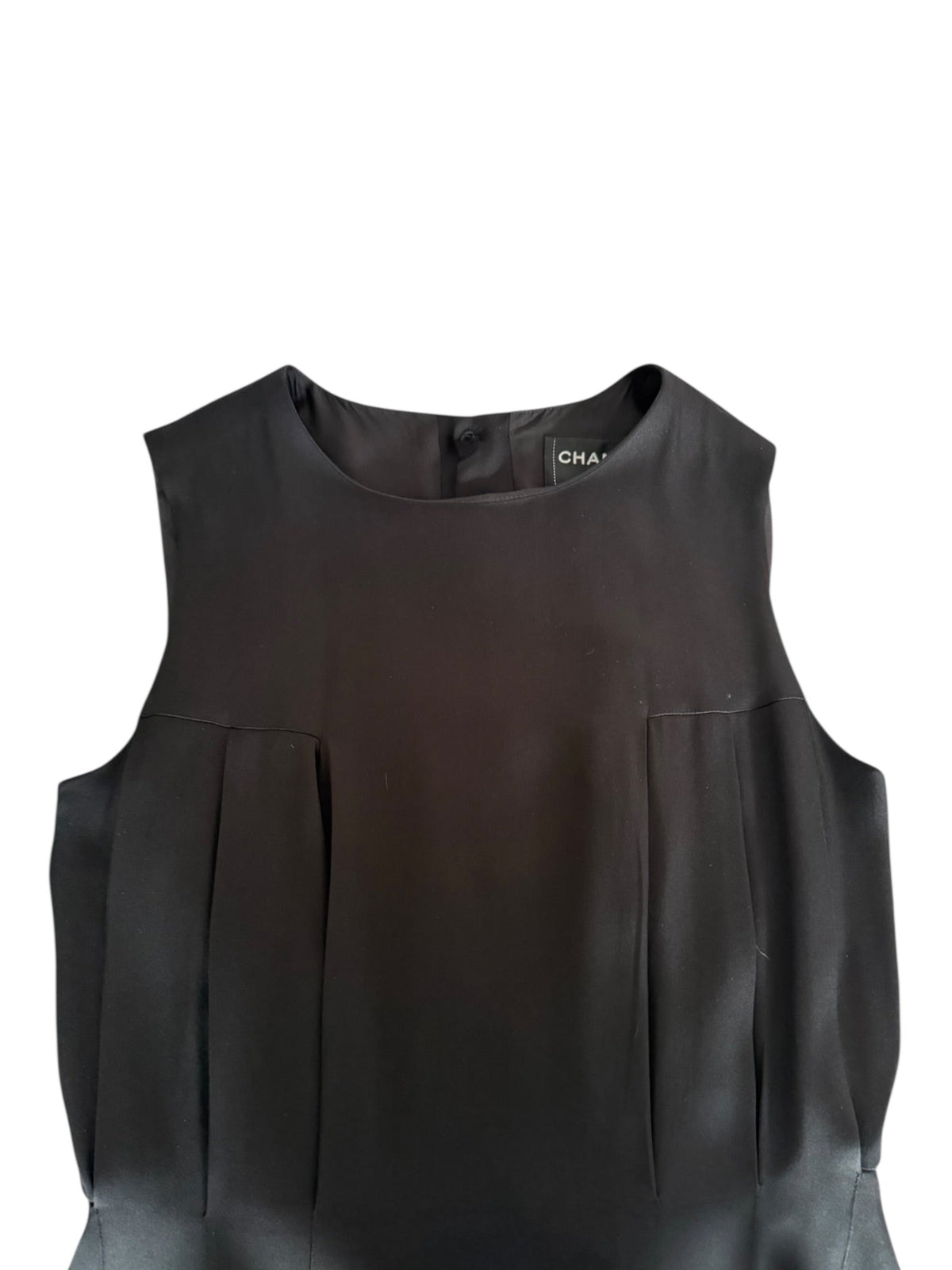 Chanel Black Silk Mid Length Cocktail Dress