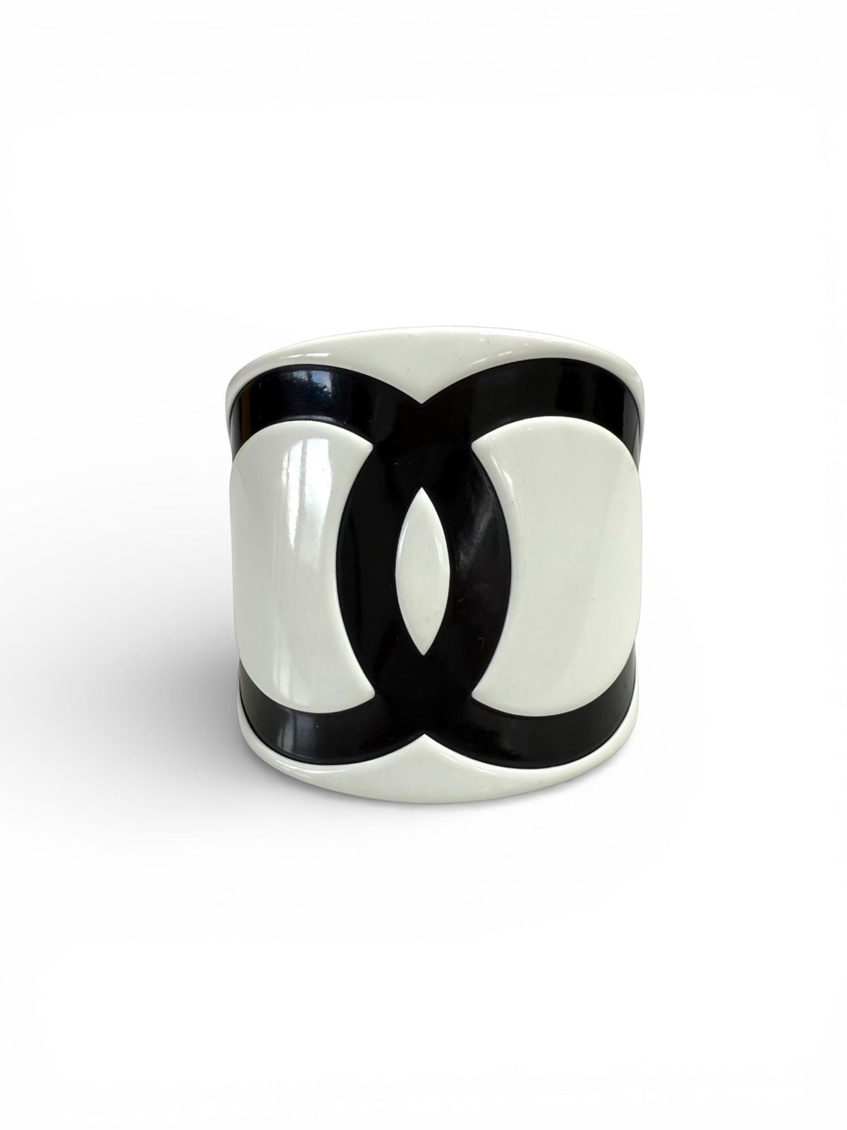 Chanel Monochrome CC Logo Resin Cuff 2006