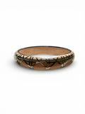 Dior Enamel Bangle Art Deco Design with Peach and Silver Tone