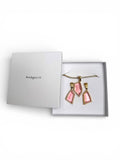 Givenchy Peach Lucite and Gold Plated Necklace and Earrings Set
