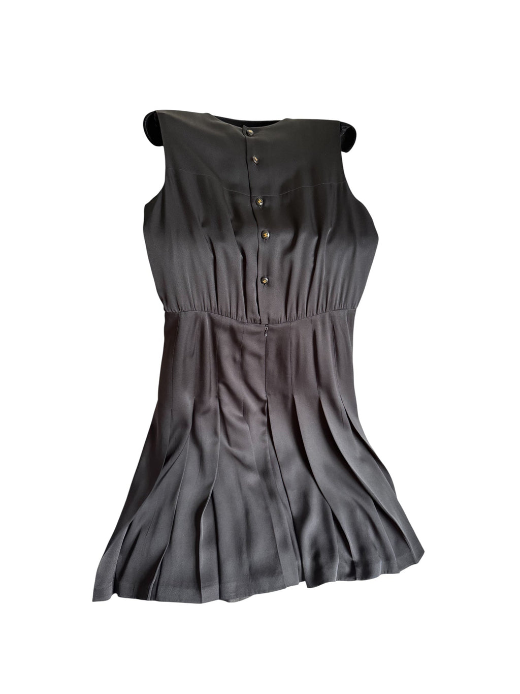 Chanel Black Silk Mid Length Cocktail Dress