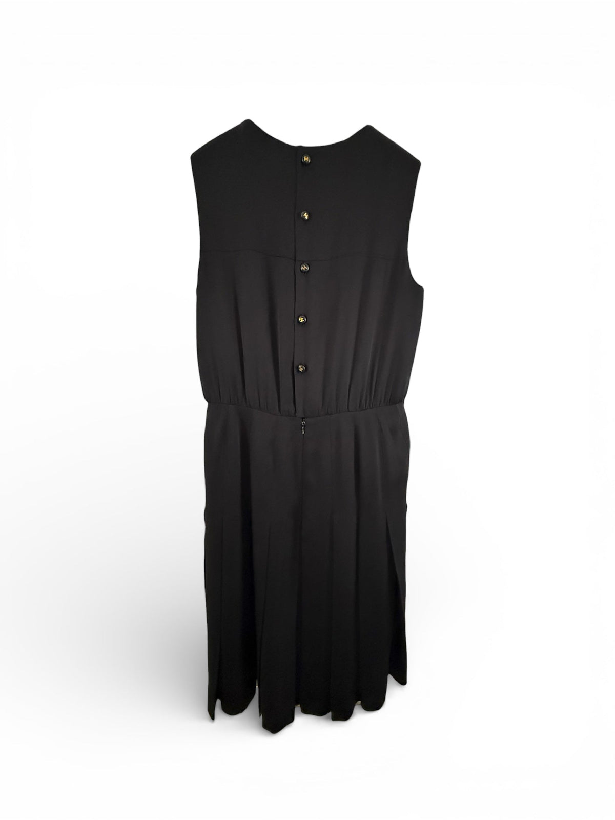 Chanel Black Silk Mid Length Cocktail Dress
