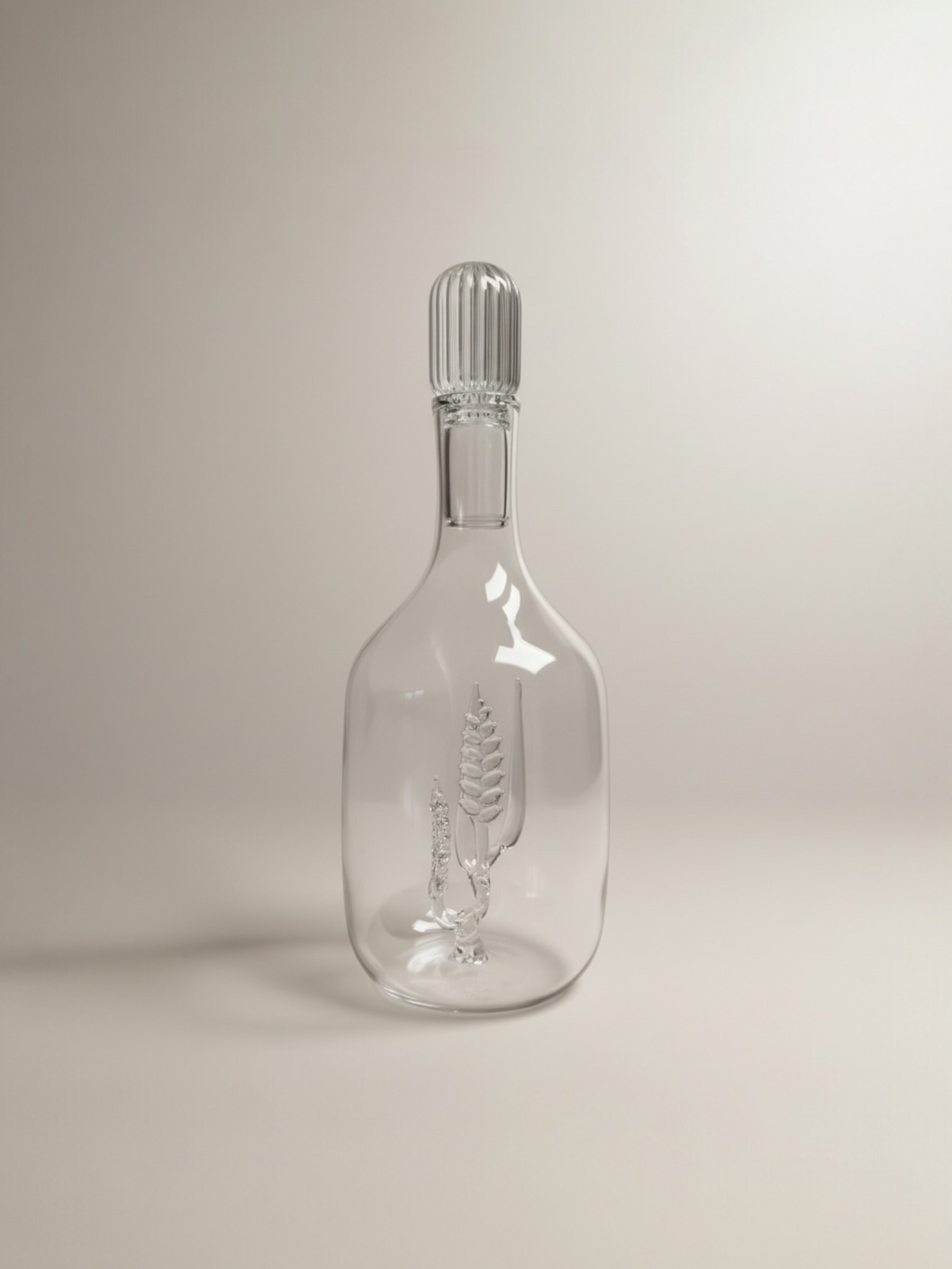 Dior Hand Blown Wheat Design Glass Carafe