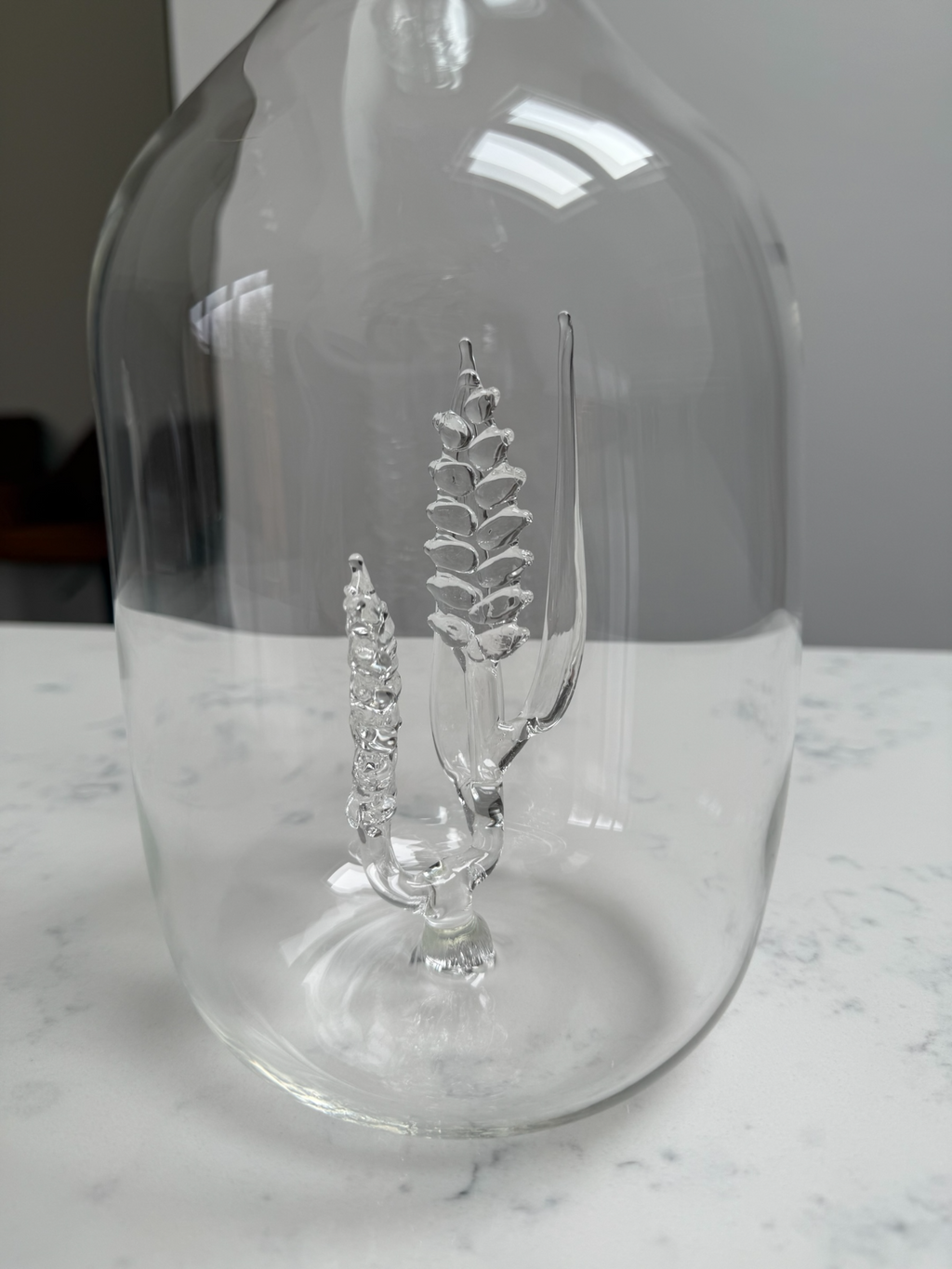 Dior Hand Blown Wheat Design Glass Carafe