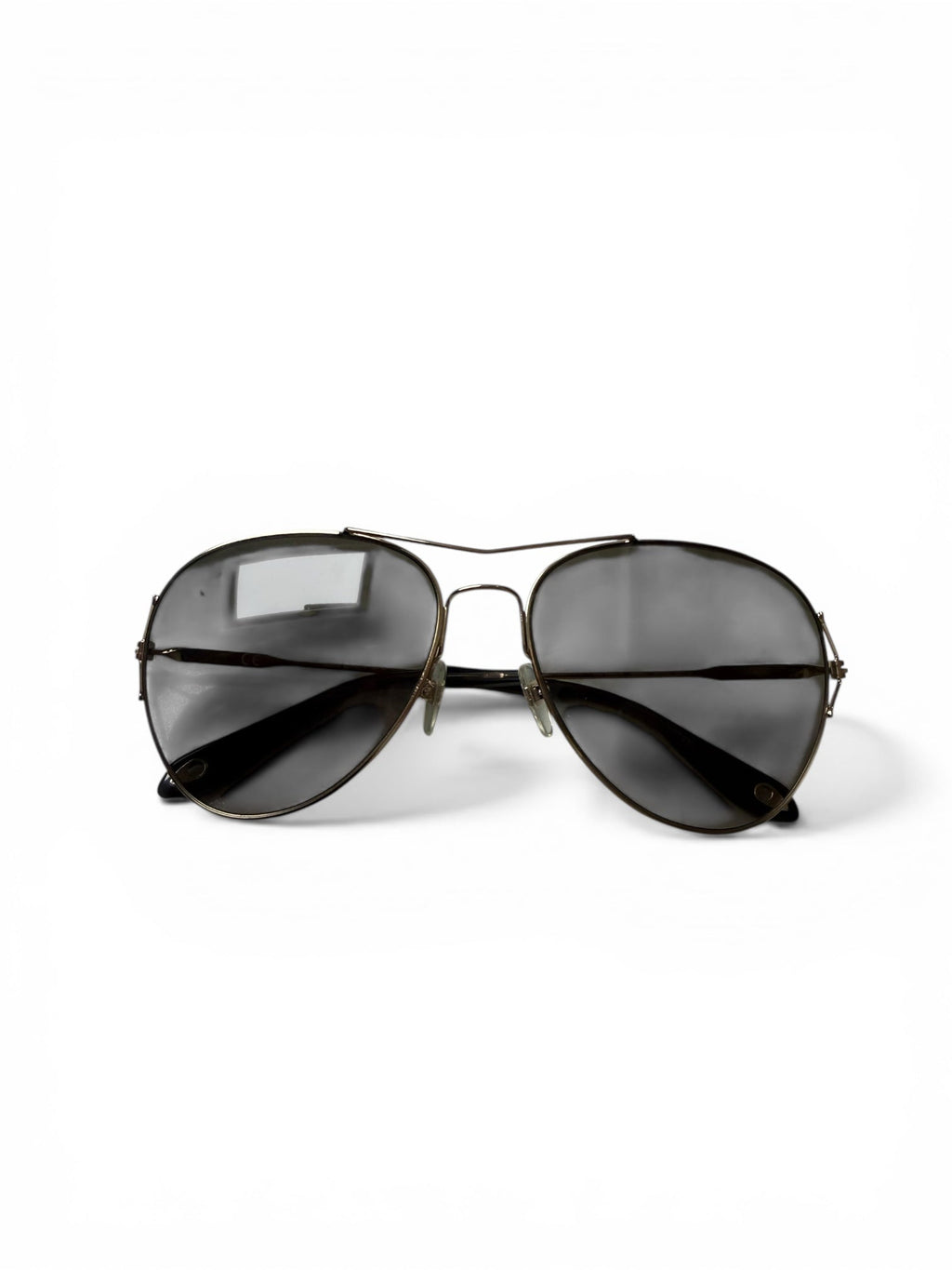 Givenchy Aviator Style Gold Tone Sunglasses