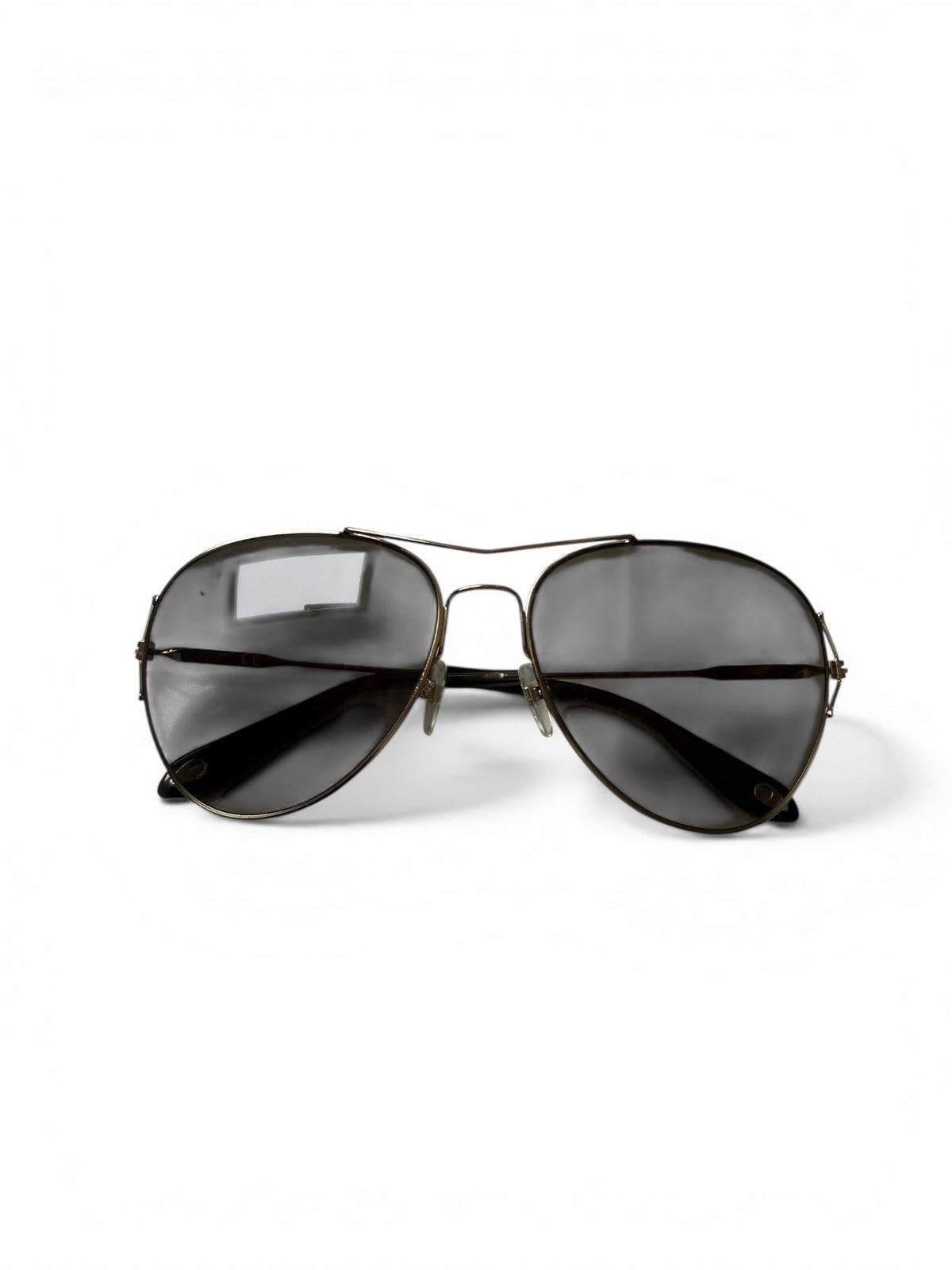 Givenchy Aviator Style Gold Tone Sunglasses