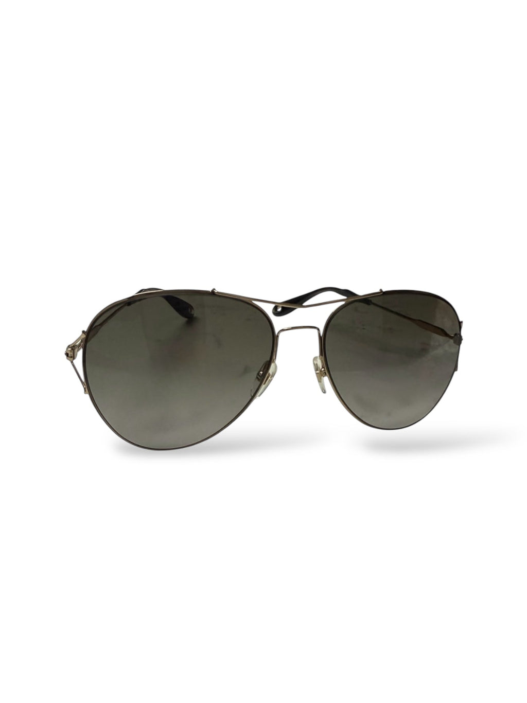Givenchy Aviator Style Gold Tone Sunglasses