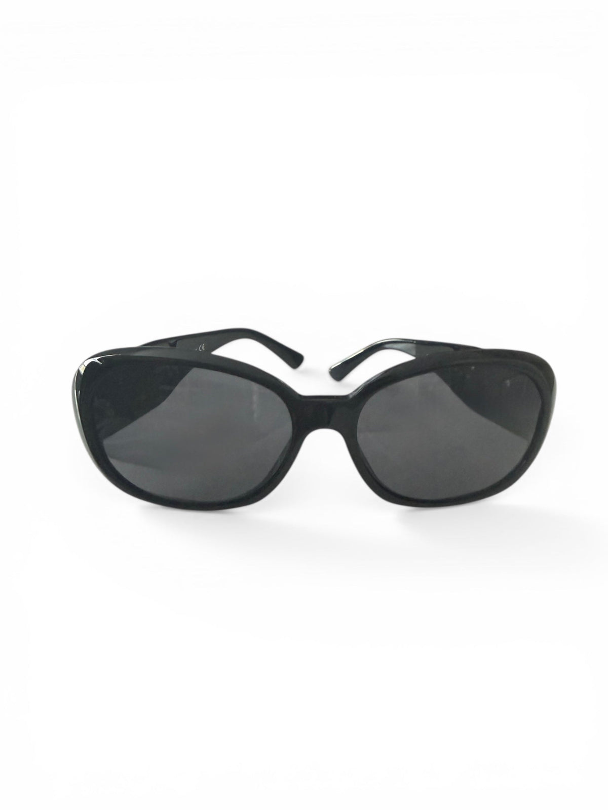 Chanel Black Frame and White Camellia Sunglasses