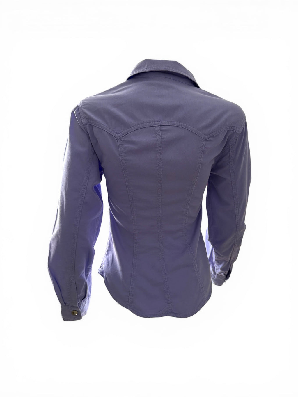 Gucci Cowboy Style Press Stud Pale Blue Shirt