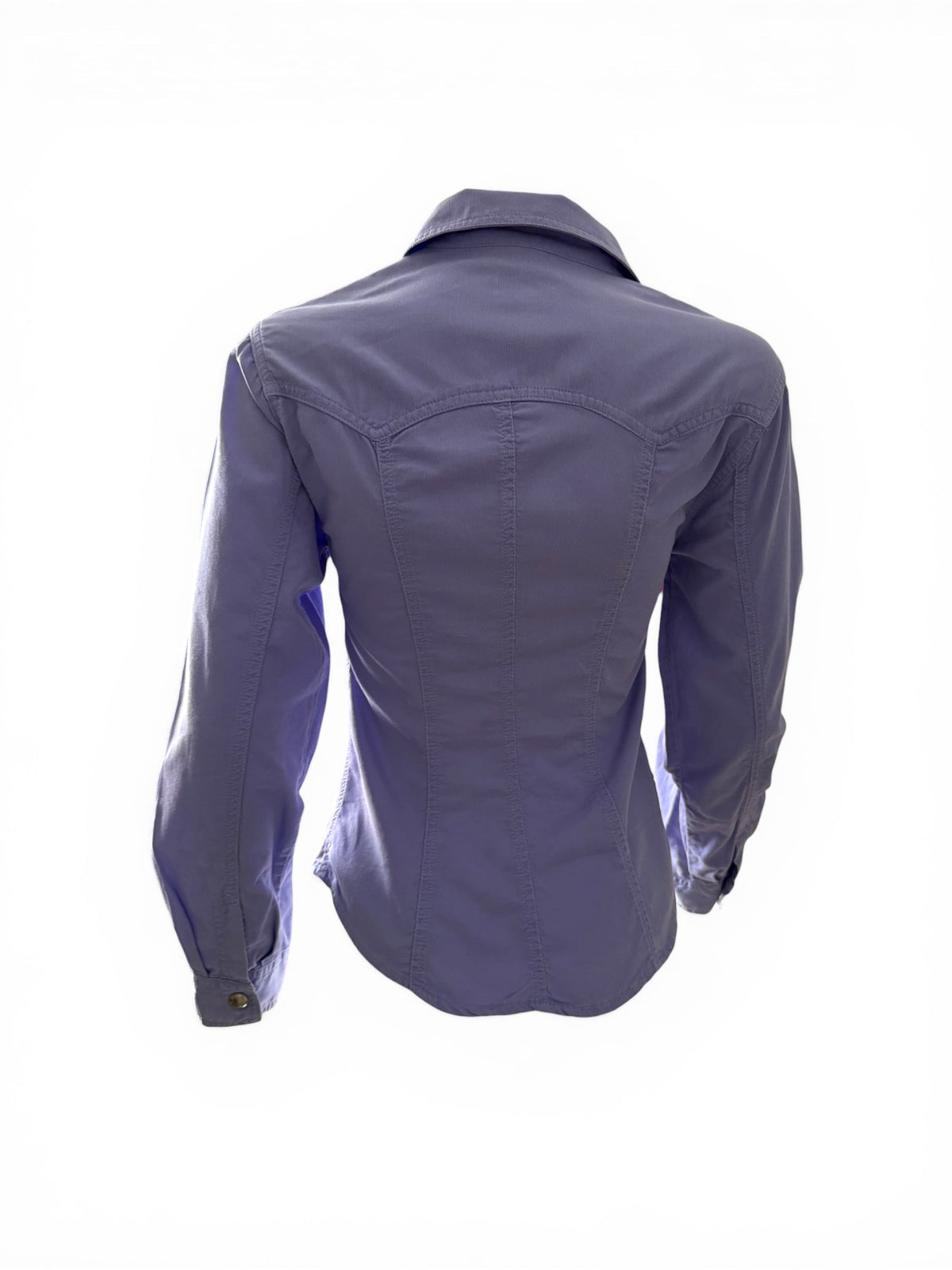 Gucci Cowboy Style Press Stud Pale Blue Shirt