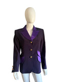 Christian Lacroix Purple Long Line Jacket