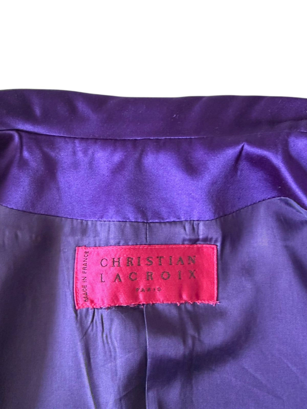 Christian Lacroix Purple Long Line Jacket