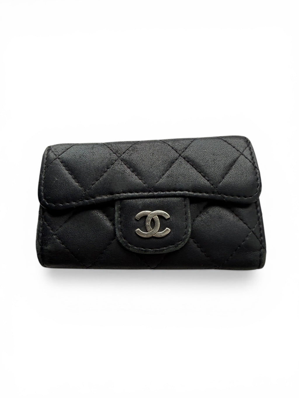 Chanel Black Leather Key Case