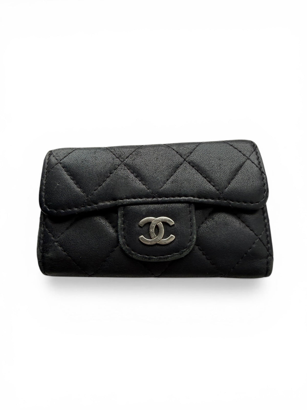 Chanel Black Leather Key Case