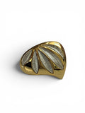 Vintage Orena of Paris Gold and Silver Leaf Brooch