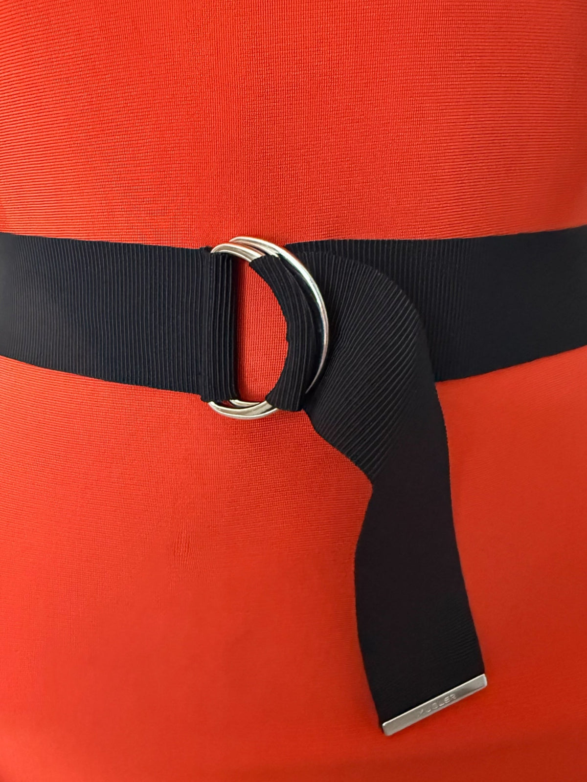 Thierry Mugler Orange Bodycon Dress