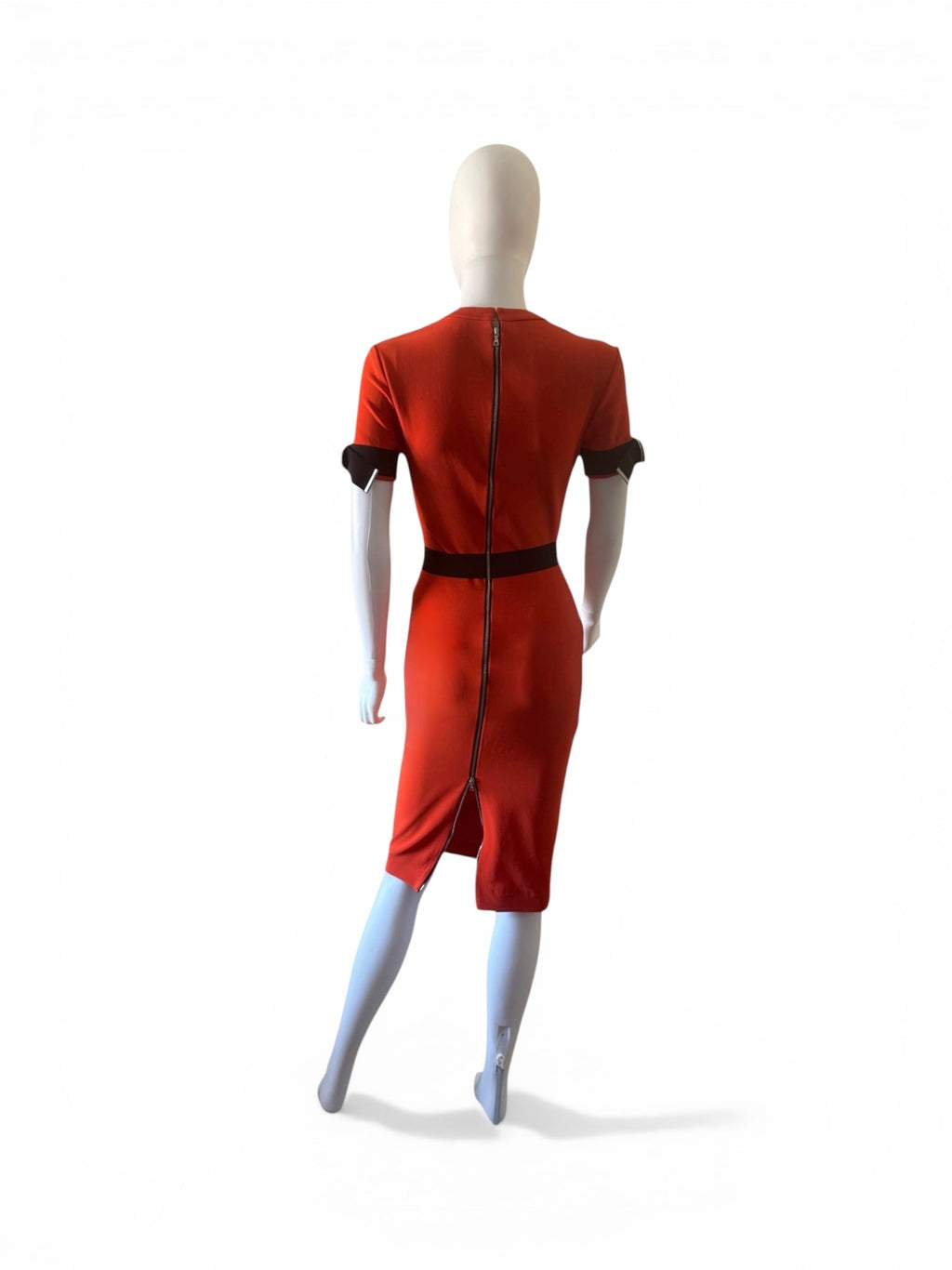 Thierry Mugler Orange Bodycon Dress