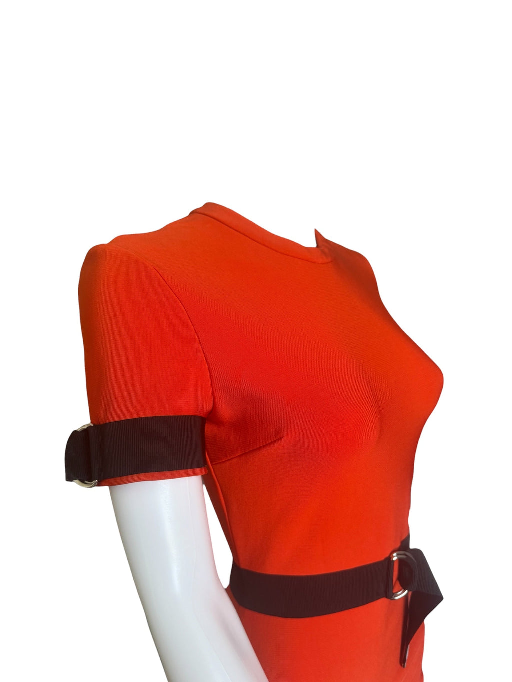 Thierry Mugler Orange Bodycon Dress
