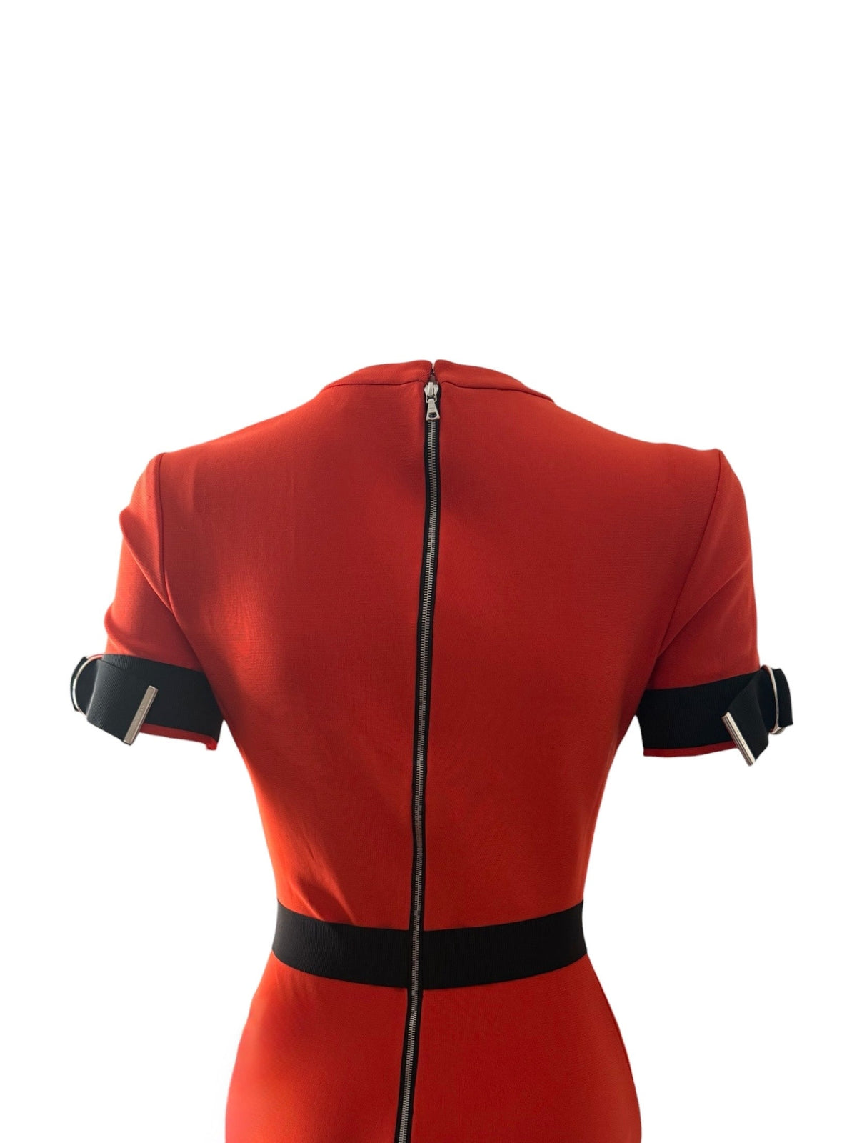 Thierry Mugler Orange Bodycon Dress