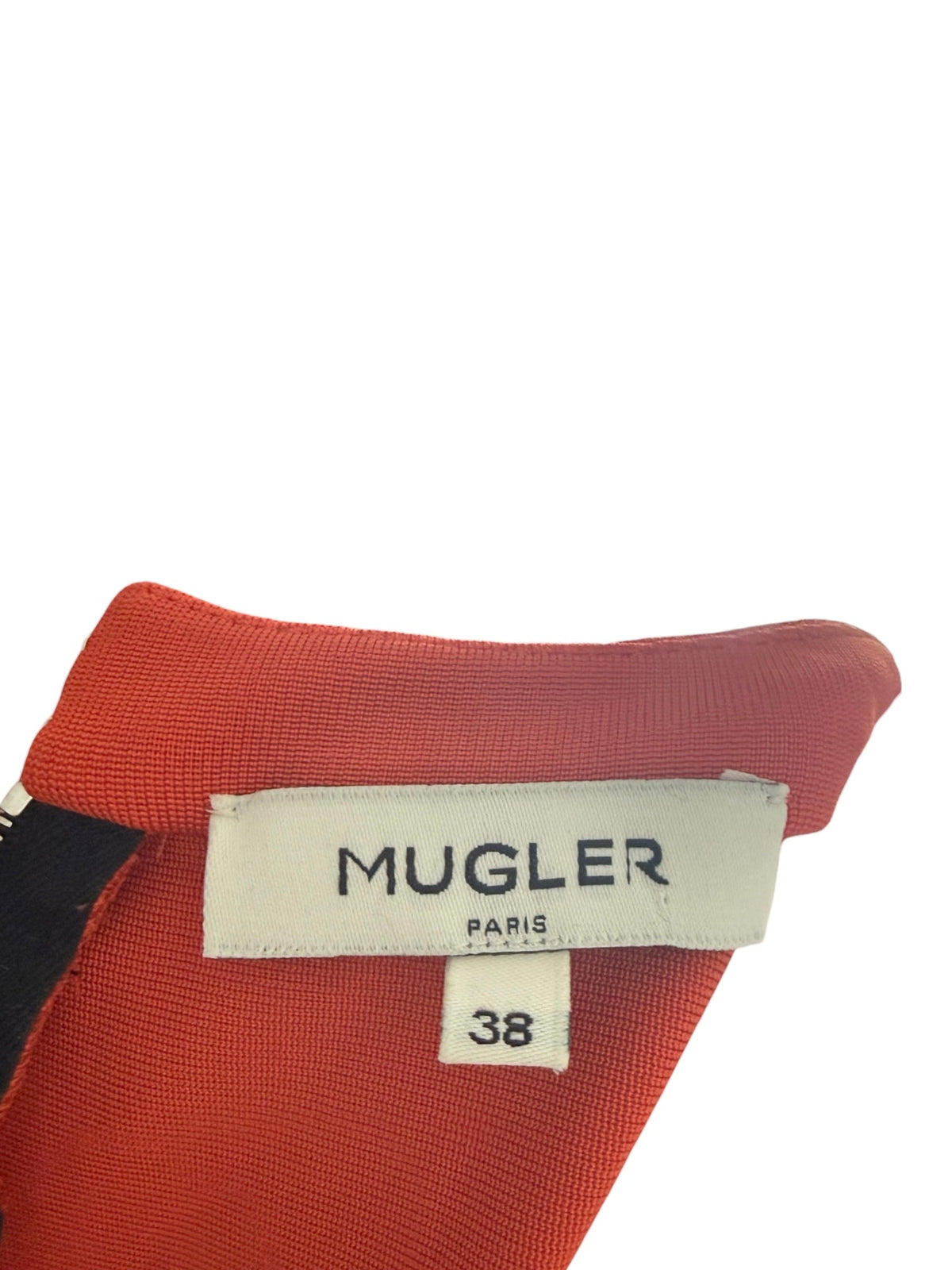Thierry Mugler Orange Bodycon Dress