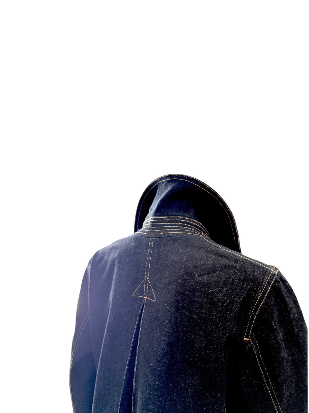 Ralph Lauren Jeans Dark Denim Double-Breasted Peacoat Jacket