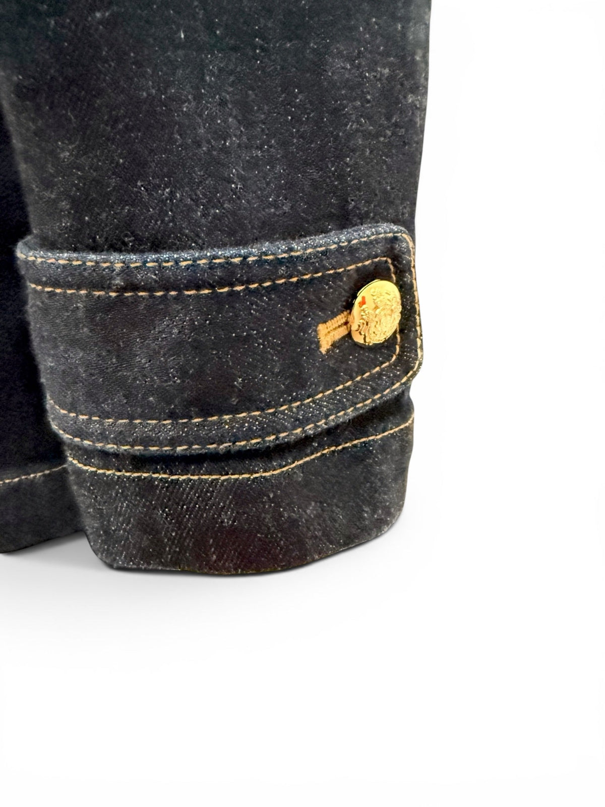 Ralph Lauren Jeans Dark Denim Double-Breasted Peacoat Jacket