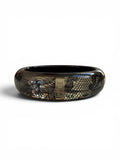 John Galliano for Dior Black Lace Lucite Bangle