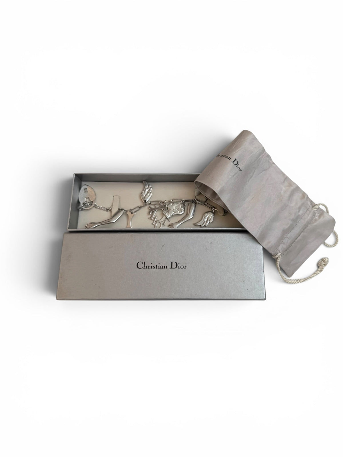 John Galliano for Christian Dior Silver Charm Bracelet
