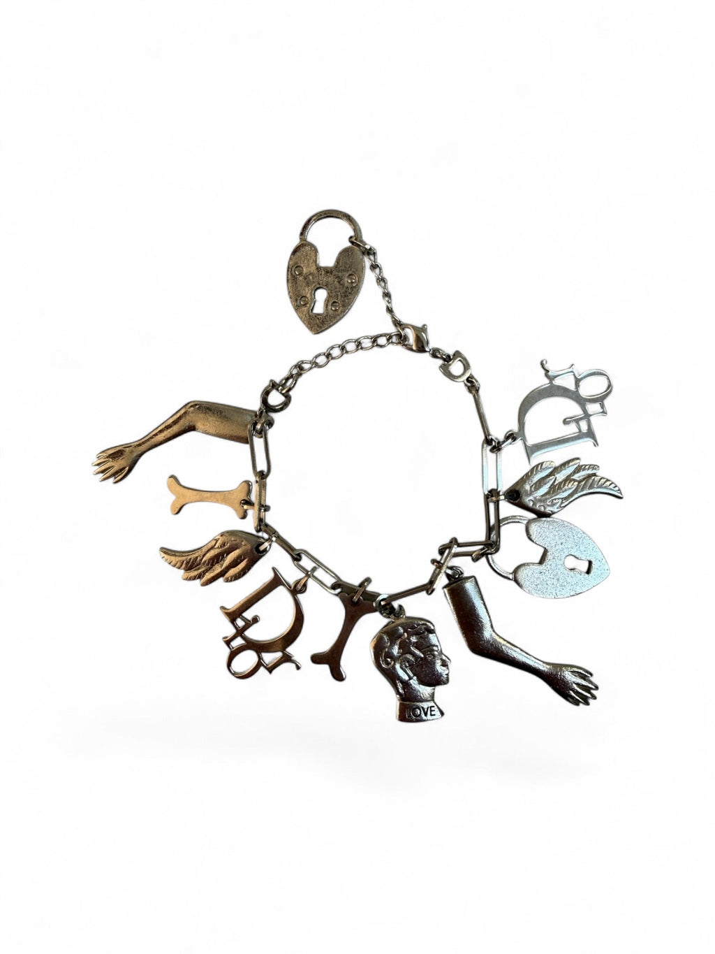 John Galliano for Christian Dior Silver Charm Bracelet