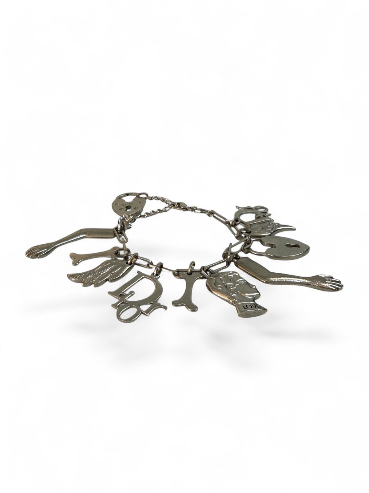 John Galliano for Christian Dior Silver Charm Bracelet